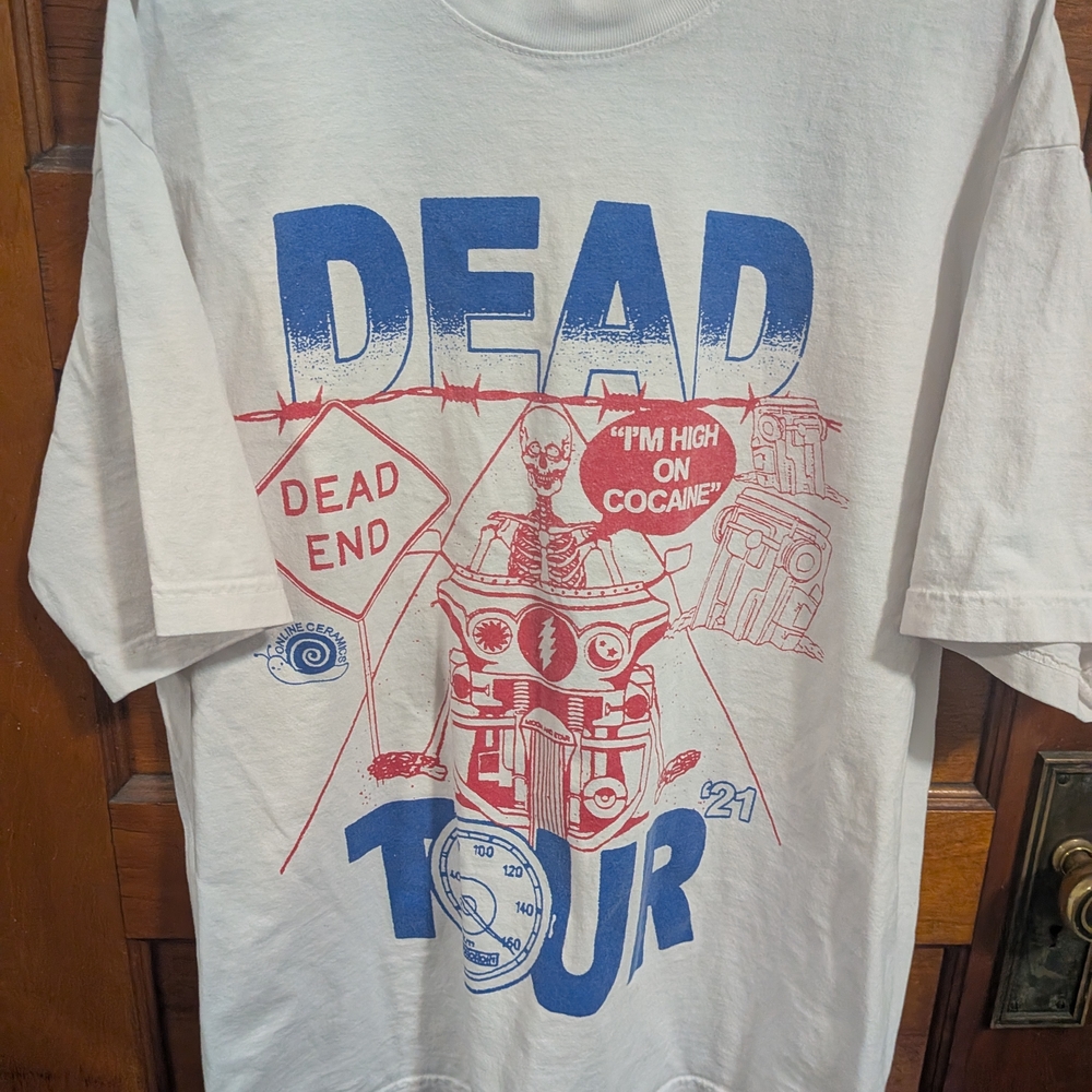 Online Ceramics,  Dead Tour Shirt...Very Hard To Find Super Cool, Worn But Good